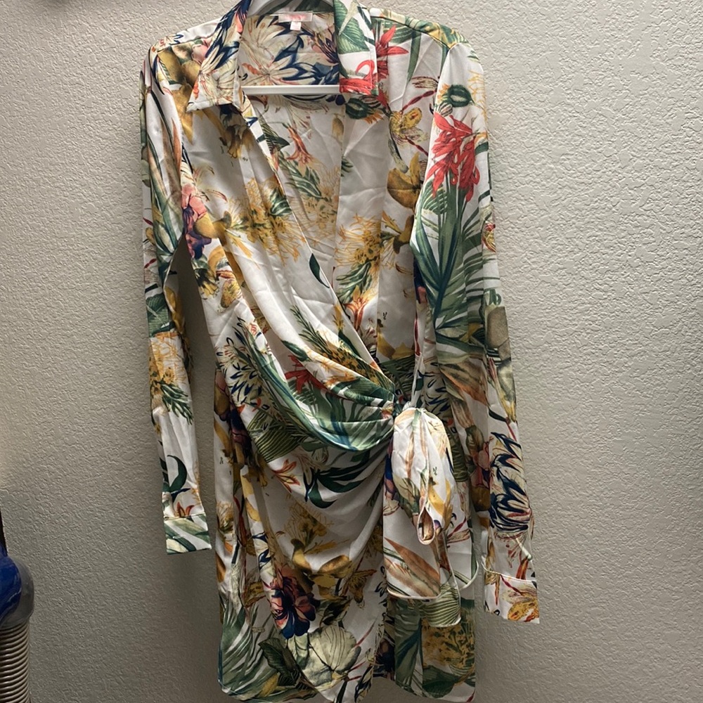 Mini wrap dress